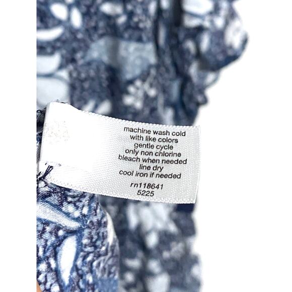 Lane Bryant Illusion Floral Blouse 22 Babydoll Lace Flutter Fairycore Boho Flowy - Picture 8 of 9